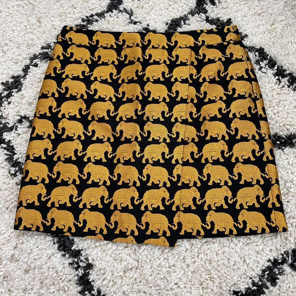 J.Crew Elephant Parade Skirt